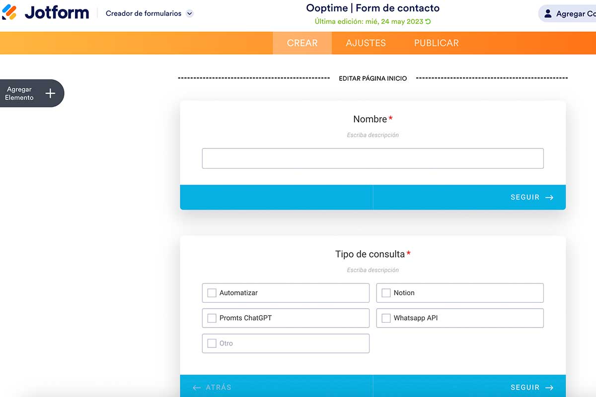Jotform crea formularios profesionales no code